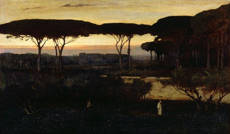 George Inness Pines and Olives at Albano